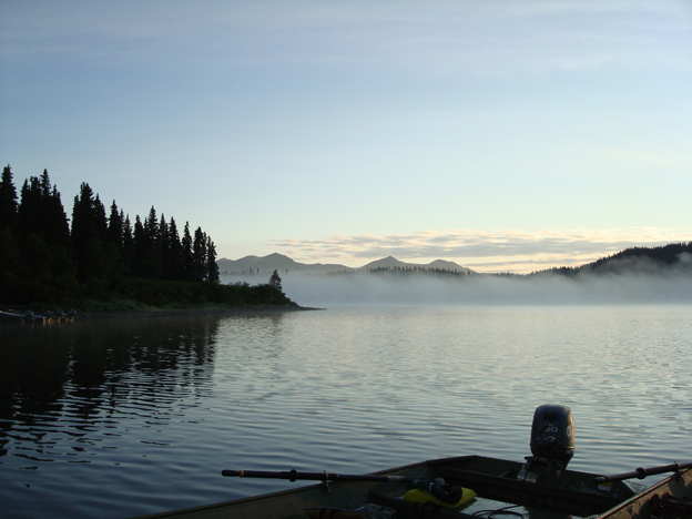 A perfect morning for some salmon fly fishing