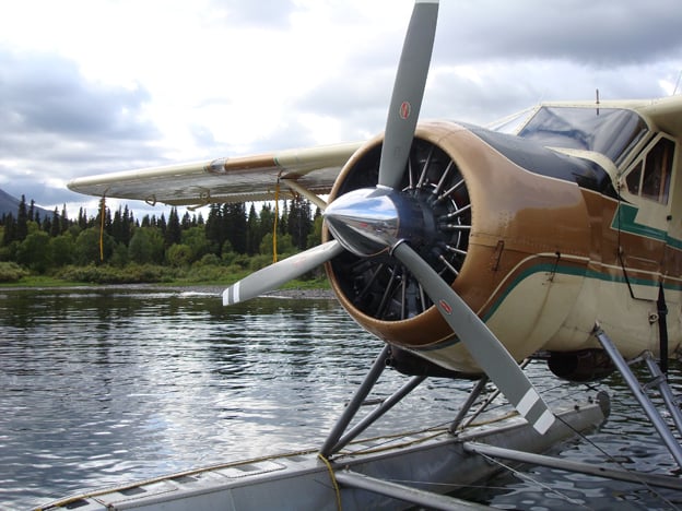 One of the float planes that takes you out fly fishing for salmon