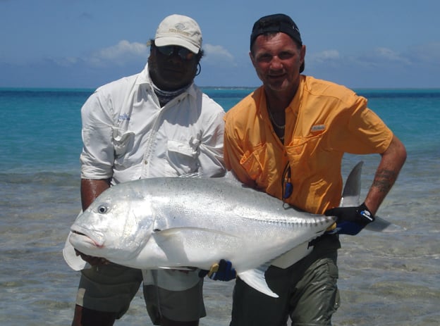 Showing you how wide these GT's are Sri Lanka Fishing Report