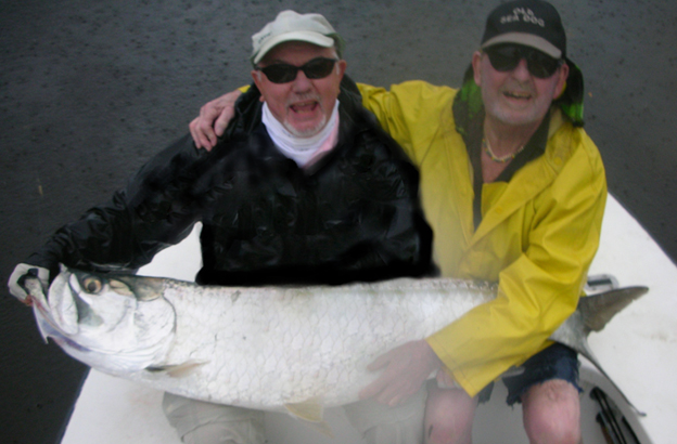Ron and Jack with Rons first ever Tarpon on the fly