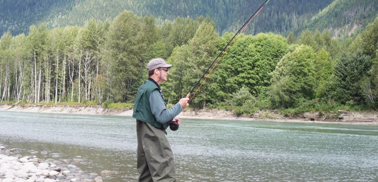 fishing skein river with sportquest holidays