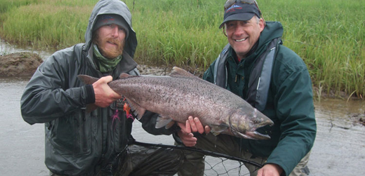 Salmon fishing in Alaska amazing fly fishing for salmon