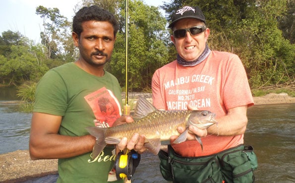 A small Mahseer from India Fishing Report