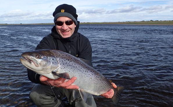 kevin paterson with a nice sea trout caught on sportquest holidays hosted trip