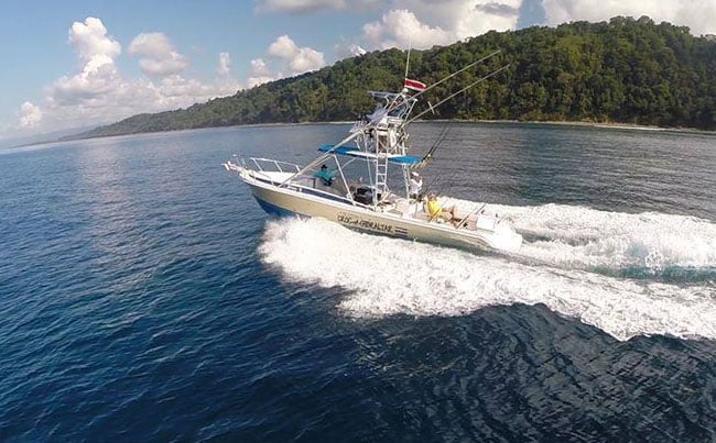 The boats we use in Costa Rica Fishing Report