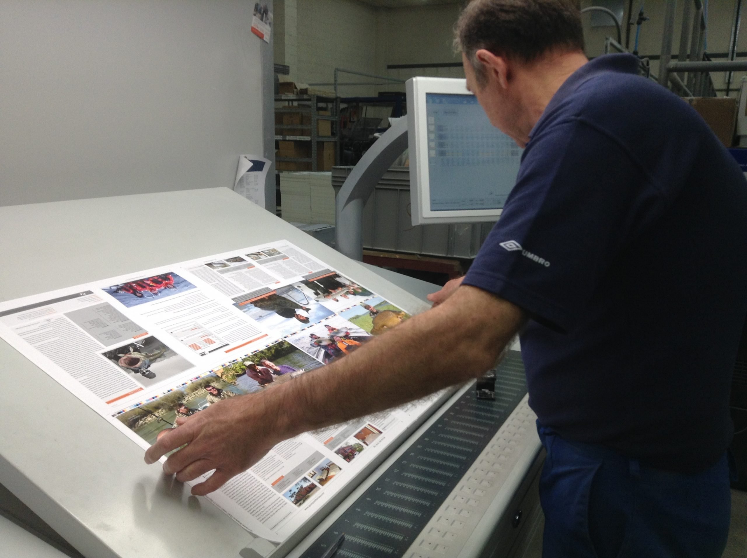 Our Sportquest Brochure being printed