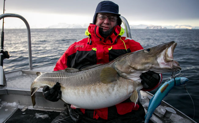 The lure we caught on was a big bob lure Norway Fishing Report