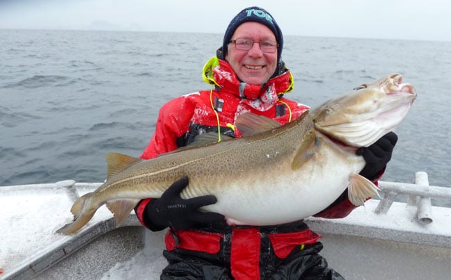 Look at the snow it has covered him Norway Fishing Report 