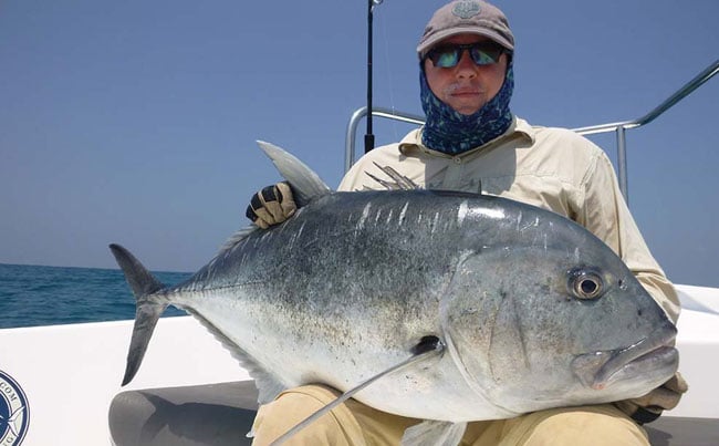 Popper caught GT Fishing Report Sri Lanka