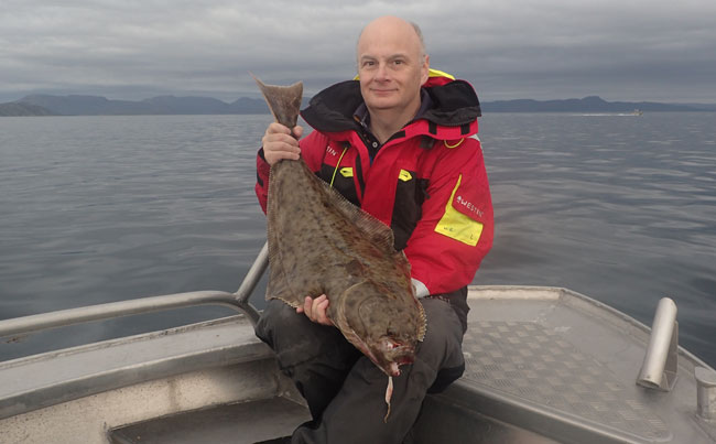 Read our Fishing Report Norway and how he caught this Halibut