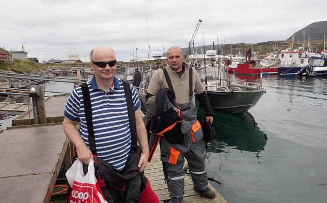 Friendship made on our Fishing Report Norway from Havoysund