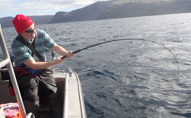 Rod bending action from Norway Fishing Report Havoysund