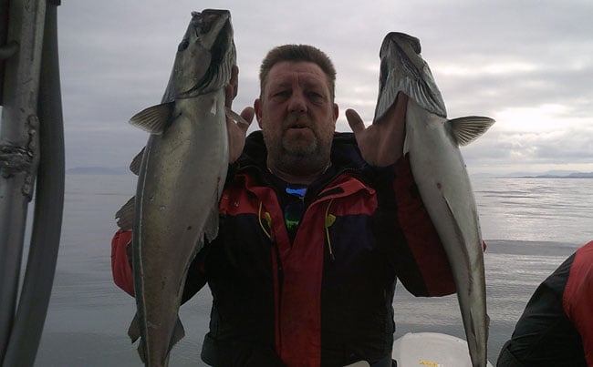 Double hookups on our Norway Fishing Report