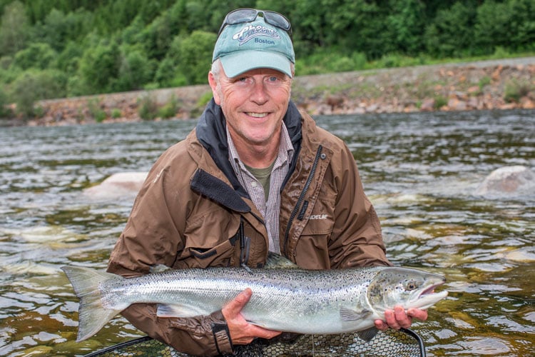 Big Salmon from the Gaula River caught fly fishing Gaula River Norway