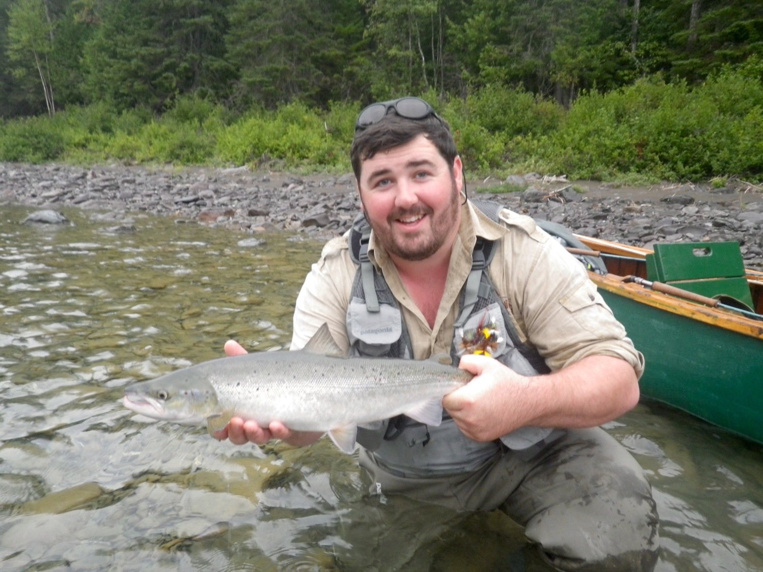 Michael with another one of his Atlantic Salmon
