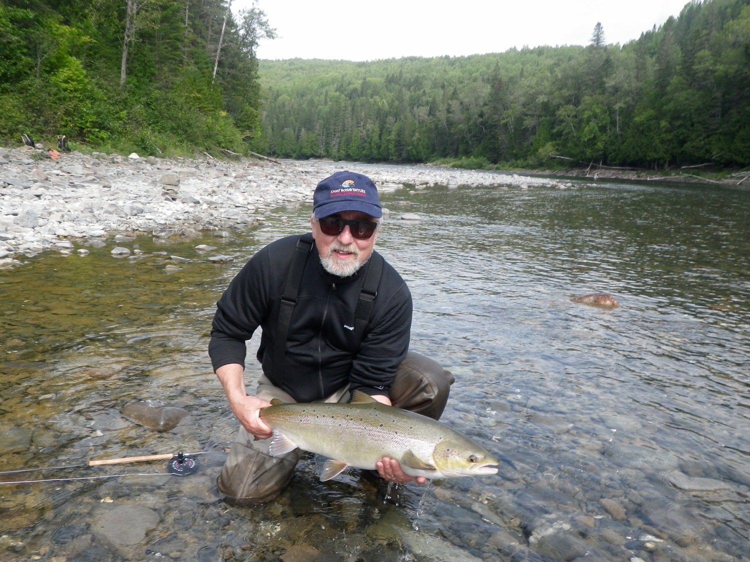 What a cracking Atlantic Salmon from our Camp Bonaventure Lodge, Quebec