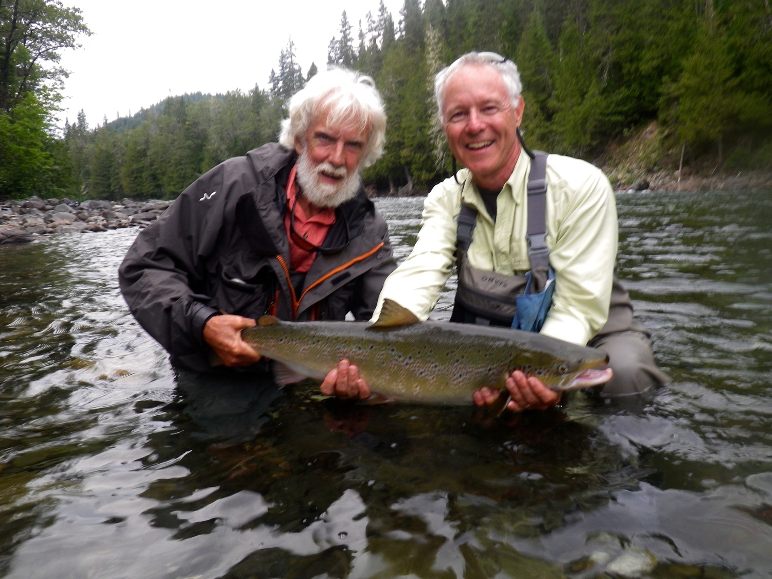 Perry with another fine Atlantic Salmon with Sportquest Holidays Quebec