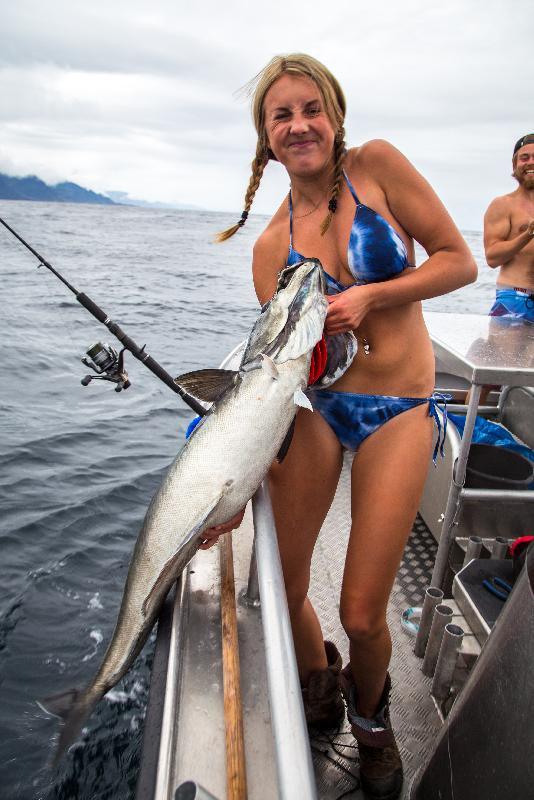 She thinks she is somewhere hotter than our Norway Fishing Report