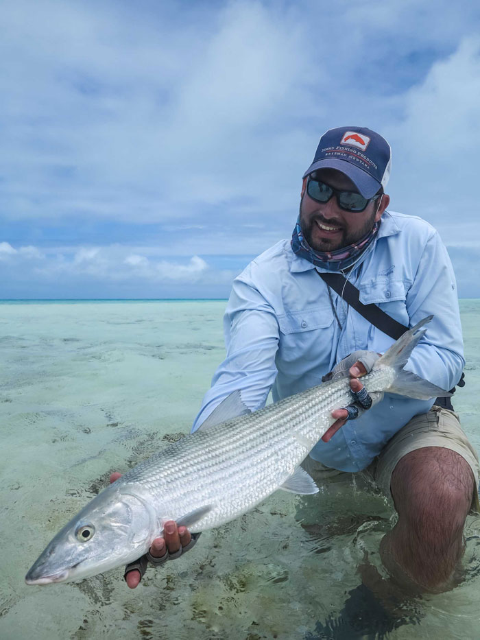 Another double figure Bonefish caught on our fly fishing trips to St Brandons Mauritius