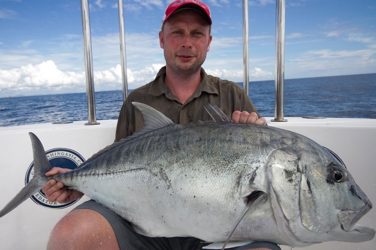 Lovely GT fishing report Kirinda caught popper fishing