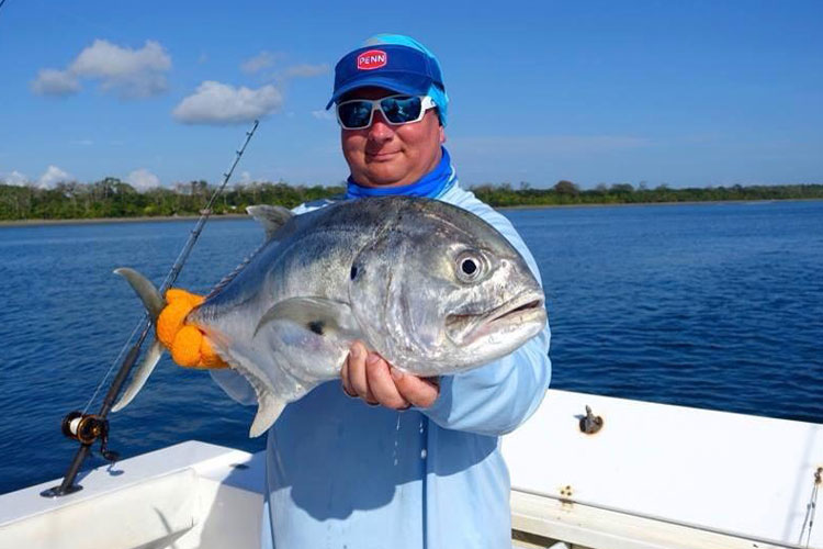 A good sized Jack Costa Rica January 2016 Fishing Report of the Inshore fishing