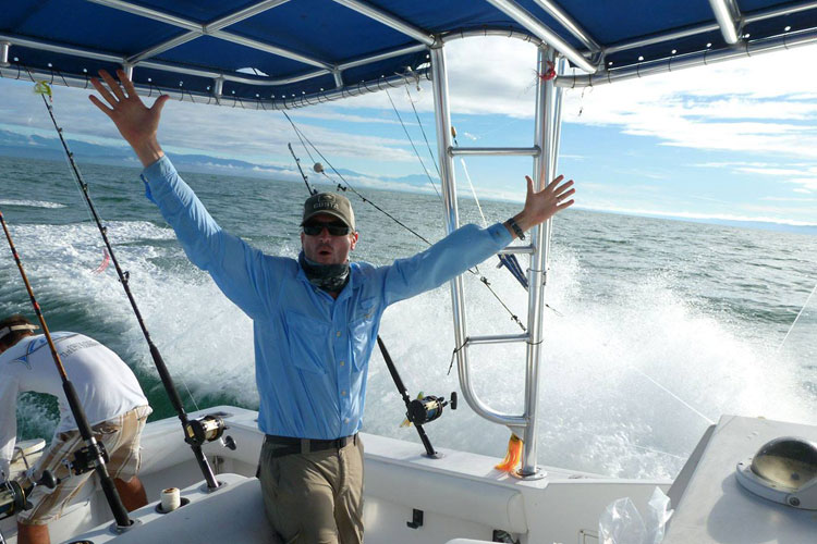 Happy angler returns to the lodge Costa Rica January 2016 Fishing Report