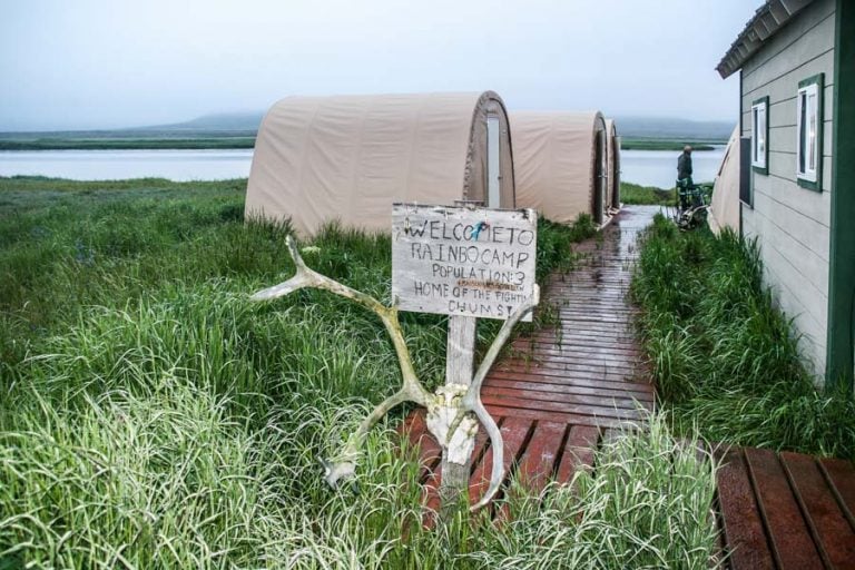 Stag head sign for rainbo camp