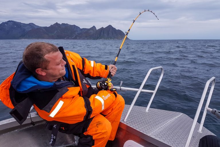 Fishing Mefjord North Norway