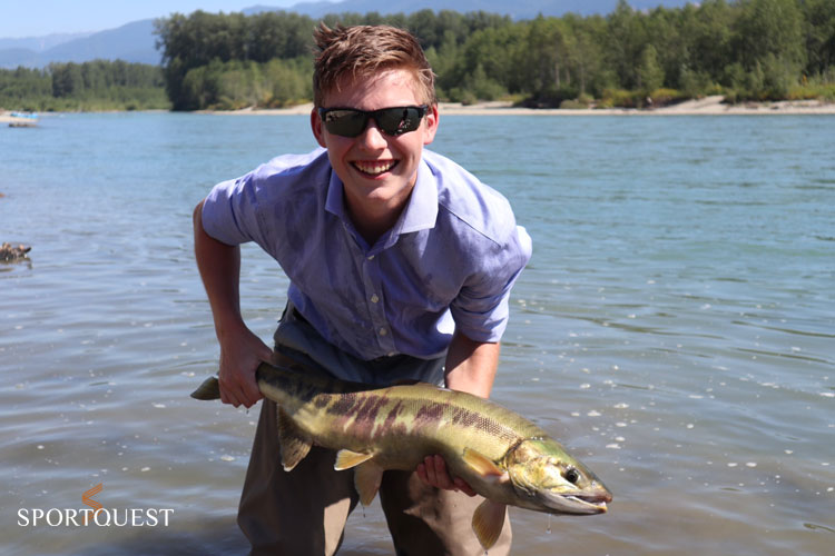 Salmon fishing report Kalum River Lodge day 1
