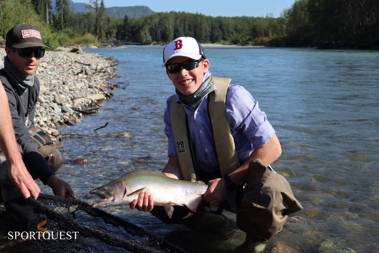 Salmon fishing report Kalum River Lodge day 1