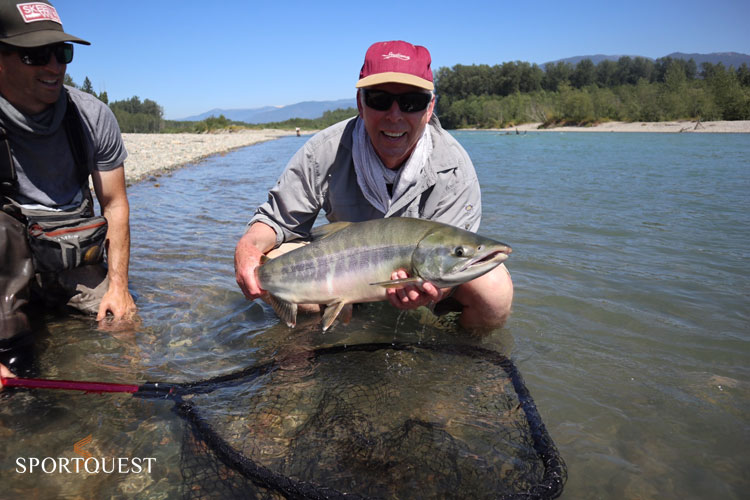 Salmon fishing report Kalum River Lodge day 1
