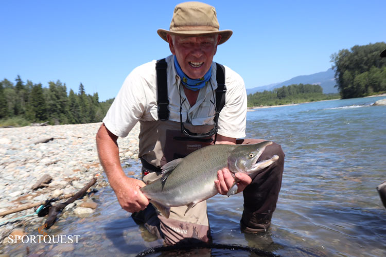 Salmon fishing report Kalum River Lodge day 1