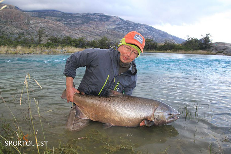 Caterina River King Salmon Fly Fishing Argentina