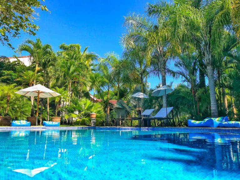 pool area of the sportquest Holidays lodge