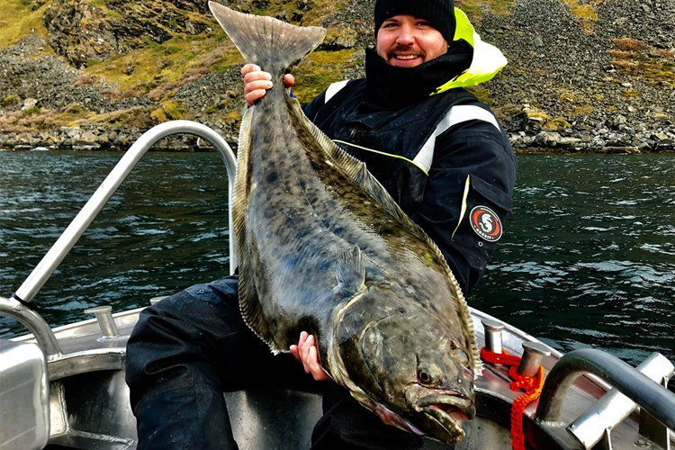 Halibut on boat