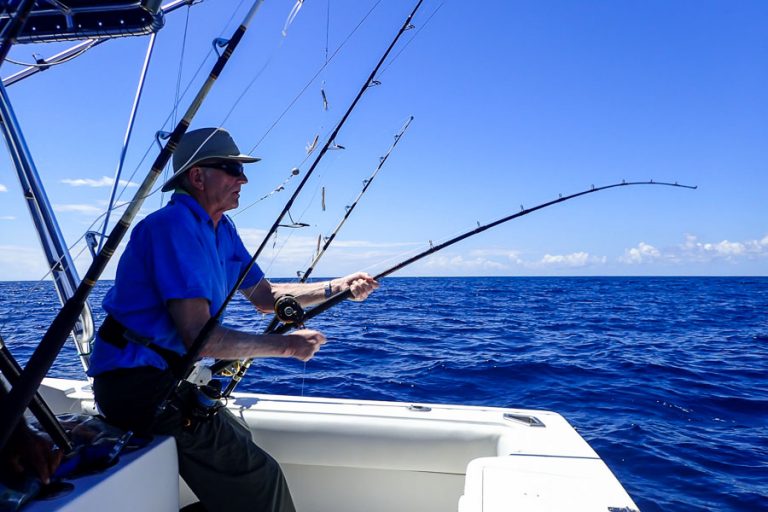 playing a sailfish in costa rica