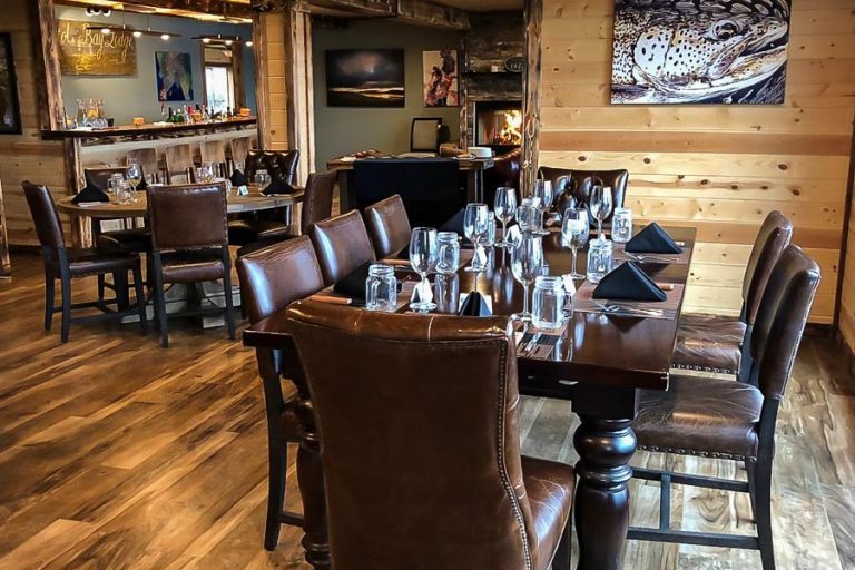 Beautiful dining table bristol bay lodge