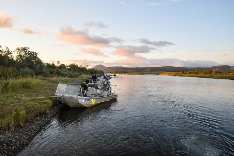 nice evening shot fishing the goodnews river alaska