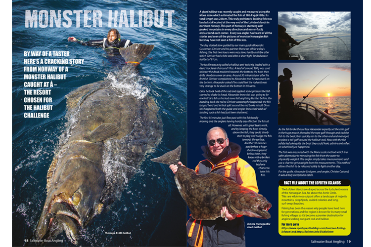 the monster halibut caught in Norway Halibut Championship