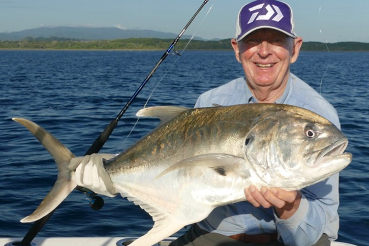 Customer with a Jack Crevalle 