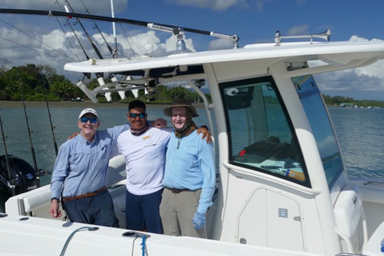 Customers in Boat