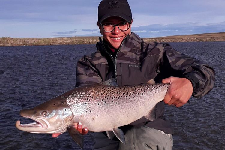 A Large male sea trout
