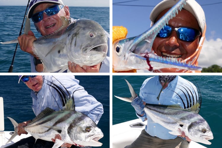 Roosterfish and jacks in costa rica