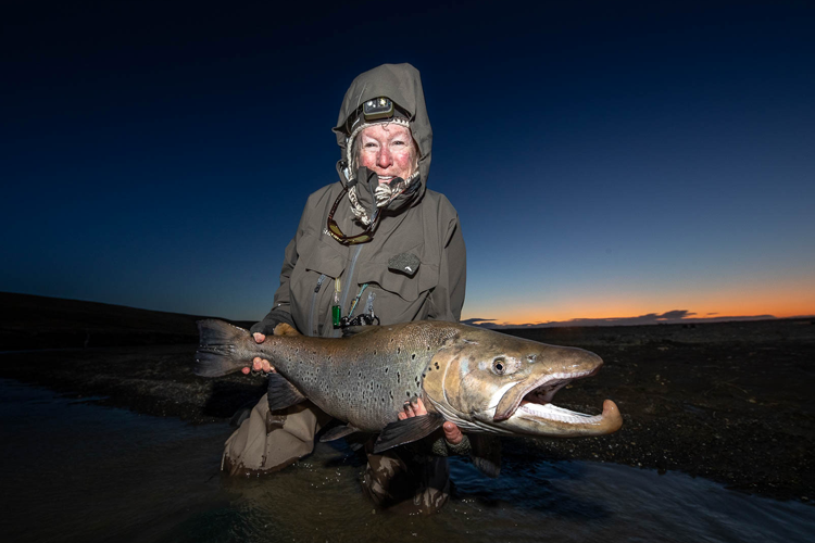 Sea Trout caught in the dark