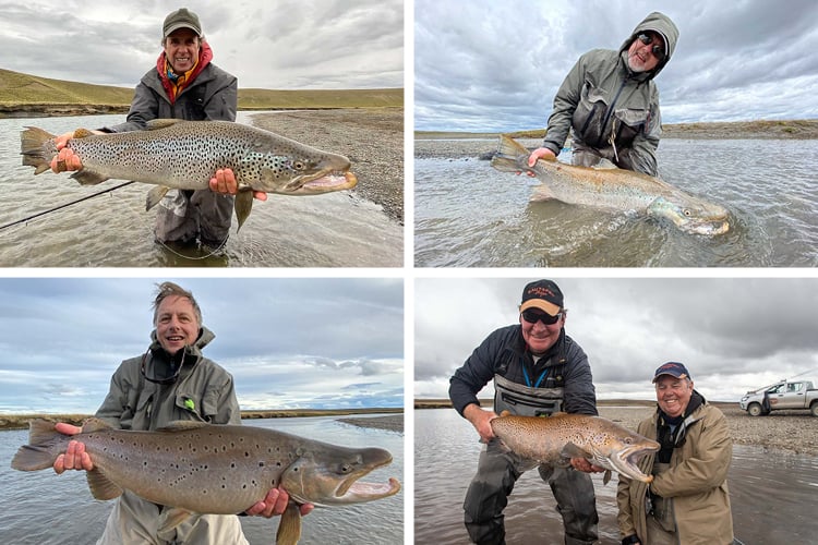 Anglers with 4 great Sea trout