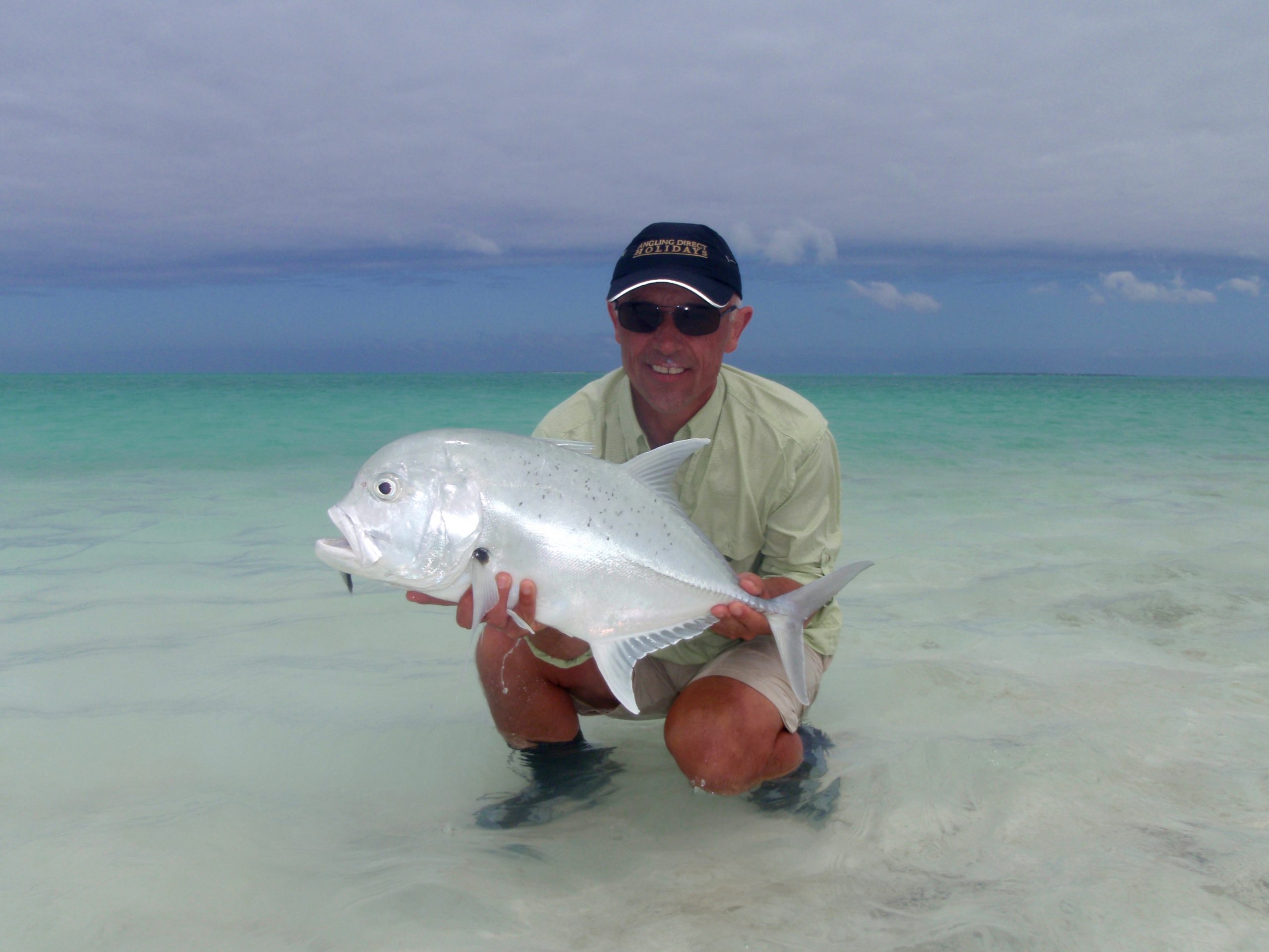 baby giant trevally catch