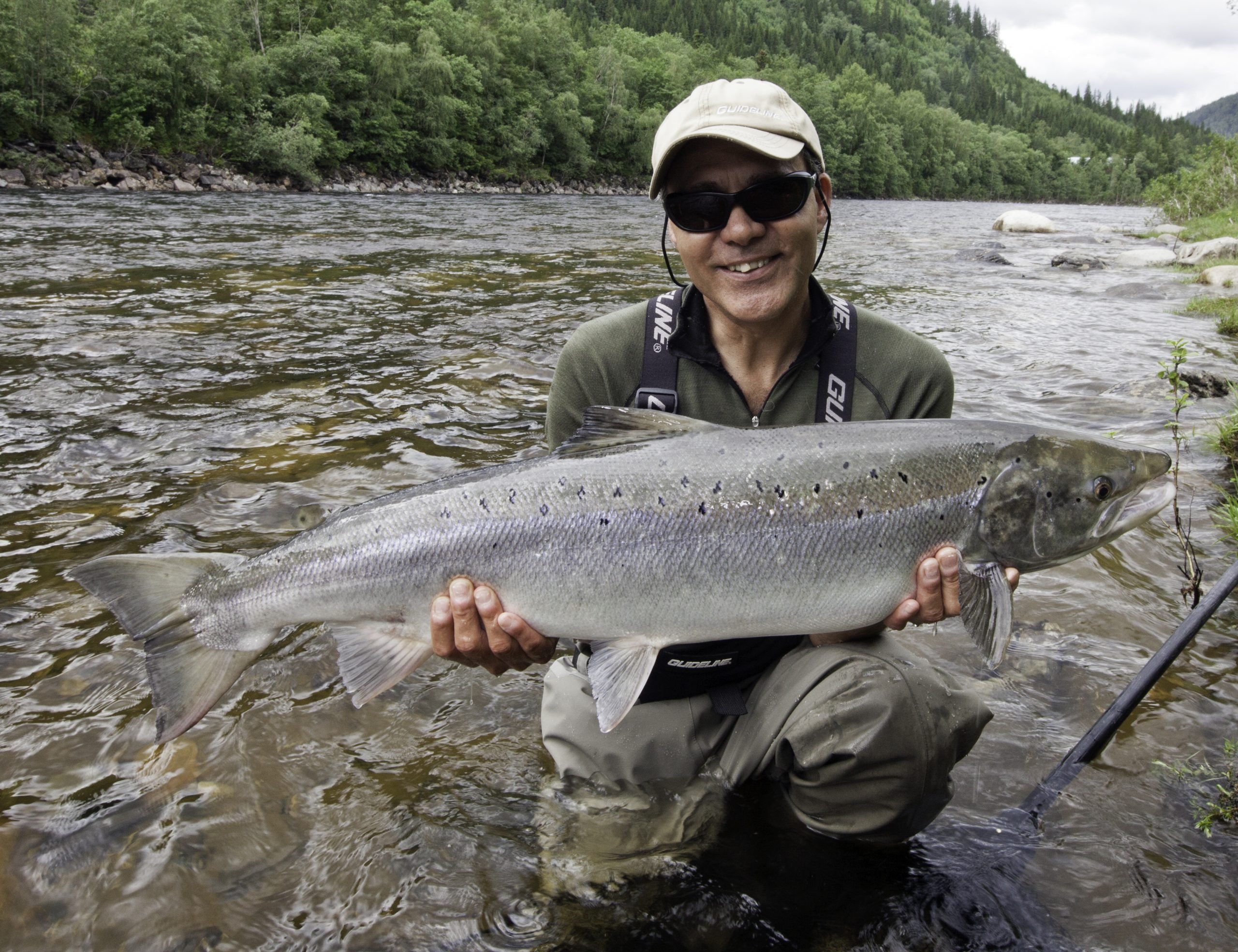 matt hayes with big salmon