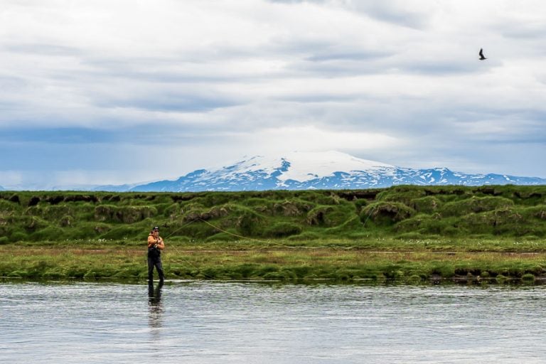 spey fishing on the west ranga river in iceland
