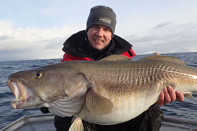 Paul practising catch and release fishing