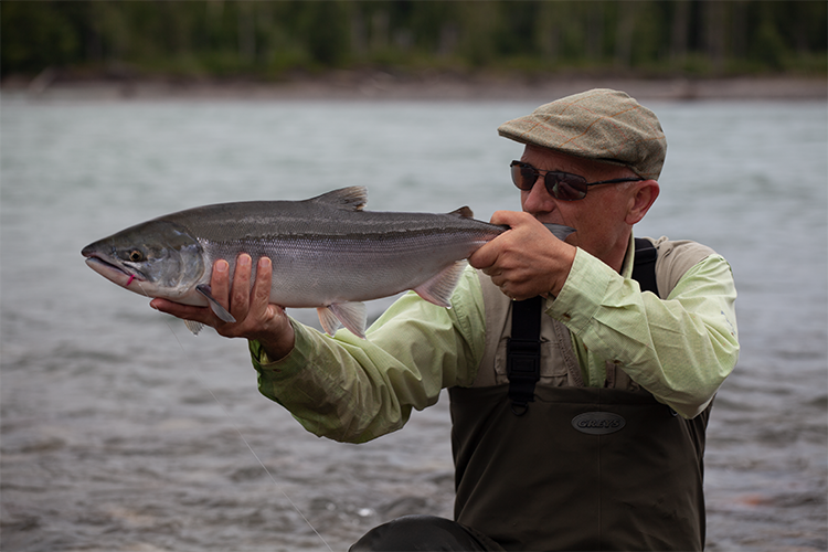 Peter with Sockeye Salmon